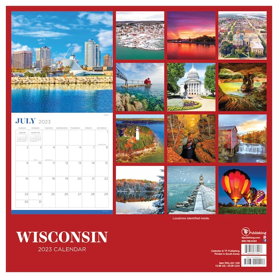 TF Publishing 2025 Wisconsin Wall Calendar Michaels